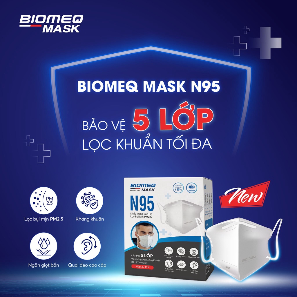 Vải sử dụng trong khẩu trang N95 BIOMEQ là gì?
