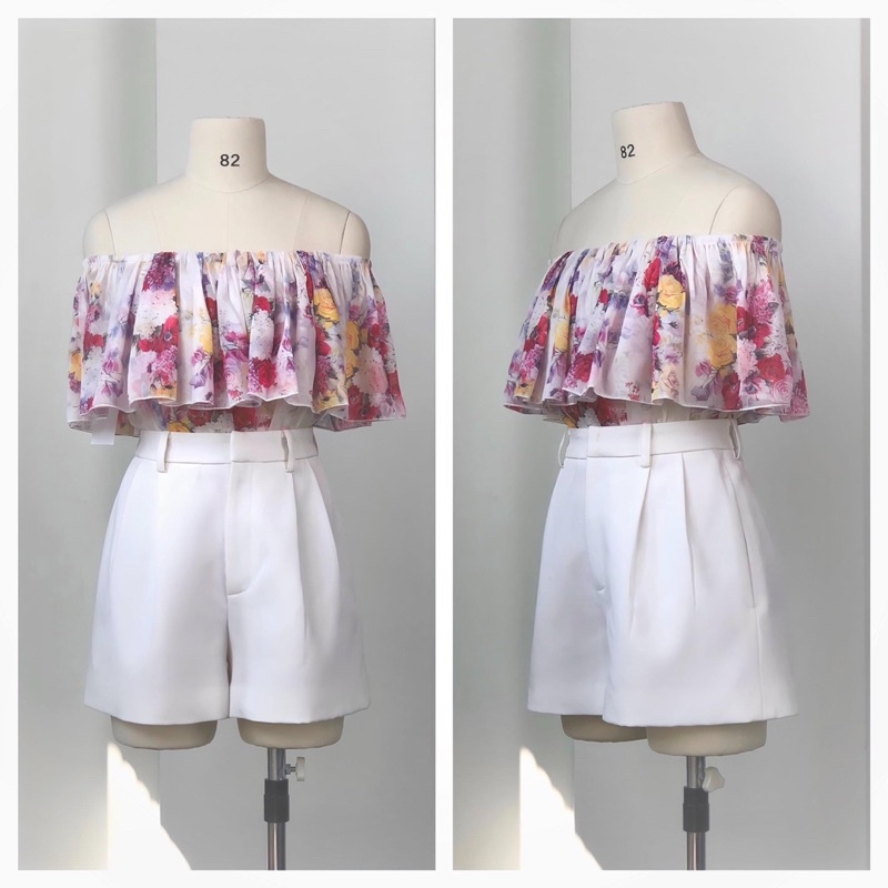 Quần Short Nữ Lưng Cao May Theo Số Đo – Quần Short Vest Nữ Công Sở Phối Blazer | Diluclothing