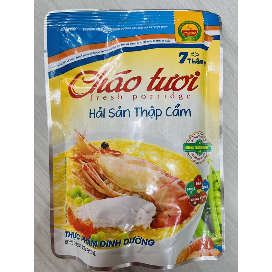 Cháo Tươi Cây Thị ăn liền đủ vị cho Bé từ 7 Tháng