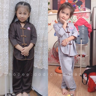 Đồ Lam Đi Chùa # Cổ Tàu # Đồ Bộ Bé Gái # Quần Áo Bé