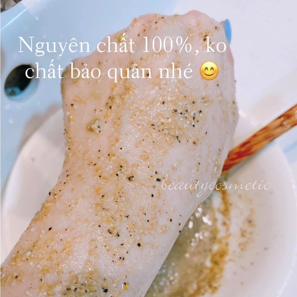 1kg cám gạo sữa thảo mộc mix cafe loại 1 dùng cho cả mặt và body -  Hạt mịn - Nguyên chất 100%
