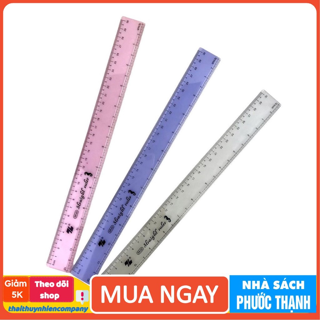 Thước SR-03 TL Thiên Long ( 5 cây/ combo ) Kích thước: 30 (cm) | Shopee ...
