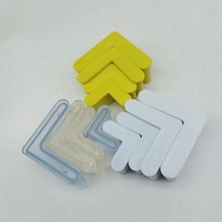 4 Tam Giác Sắt Chân Nắp Góc Hình Chữ L Chân Ống Đầu Nắp Nắp Cao Su Đen / Trắng / Vàng / Trong Suốt