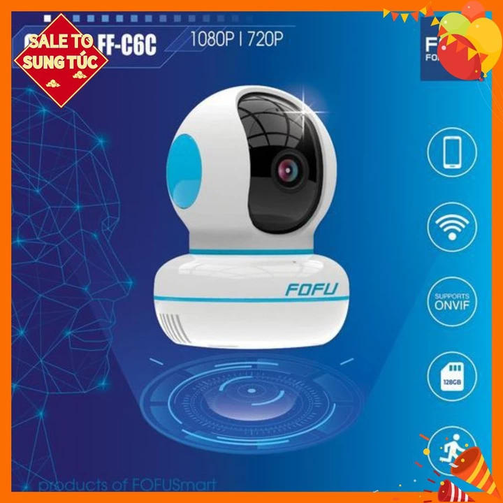 [GIÁ SỐC SHOPEE] [Siêu rẻ]Camera Không dây 360 độ Fofu C6C|Camera wifi gia re|camera thông minh|camera giám sát wifi