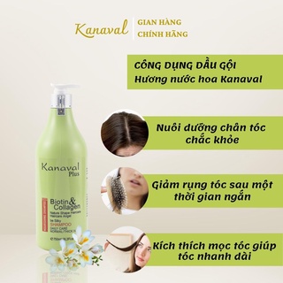 Cặp Dầu Gội Xả KANAVAL Hương Nước Hoa Ngăn Ngừa Gàu - Hỗ Trợ Giảm Rụng Tóc và Kích Thích Mọc Tóc 750ml x2