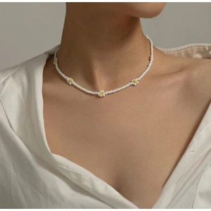 Vòng cổ Choker cườm kết hoa nam nữ phong cách