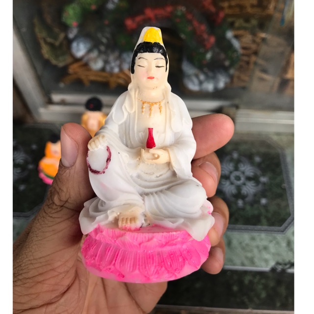 TƯỢNG MẸ QUAN ÂM KHOẢNG 10CM TRANG TRÍ HỒ CÁ NON BỘ