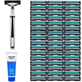 Dao cạo râu KÈM 36 đầu thay tiện lợi Tặng kèm tuýp kem cạo