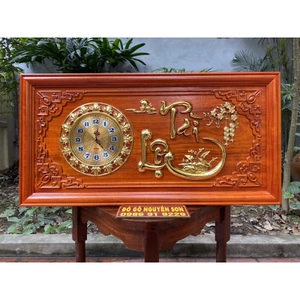 Đồng hồ treo tường gỗ hương kích thước 41.81cm