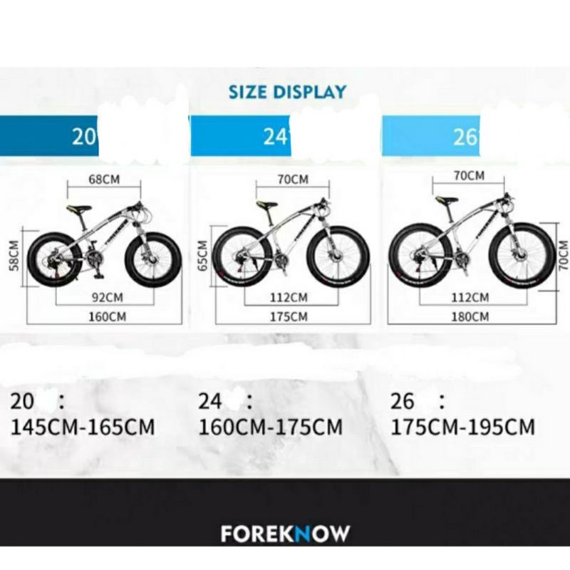 XE ĐẠP BÁNH BÉO  FOREKNOW Bánh 26 inh
