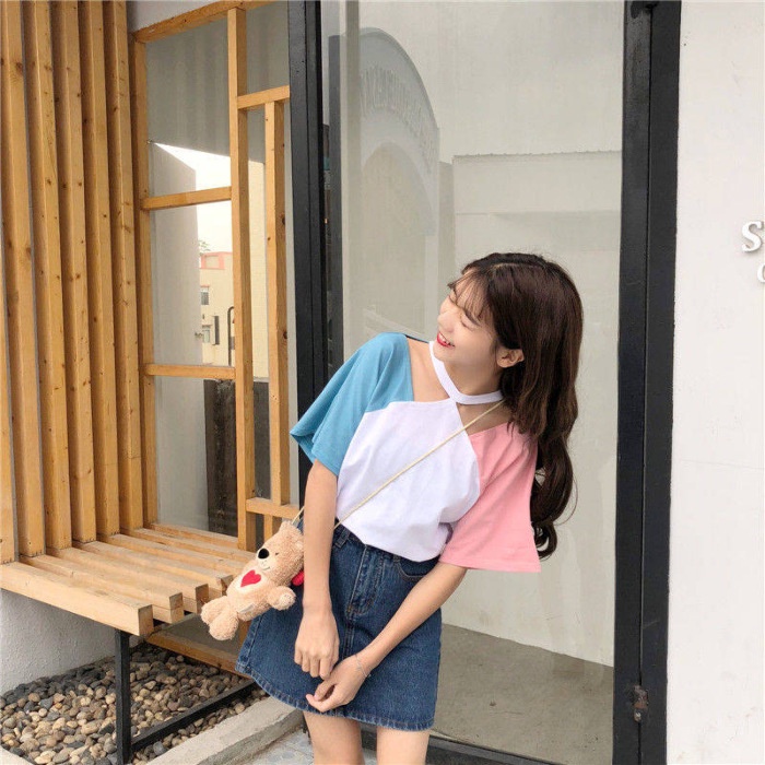 Áo Chiffon Ngắn Tay Trễ Vai Gợi Cảm Hợp Thời Trang Cho Nữ