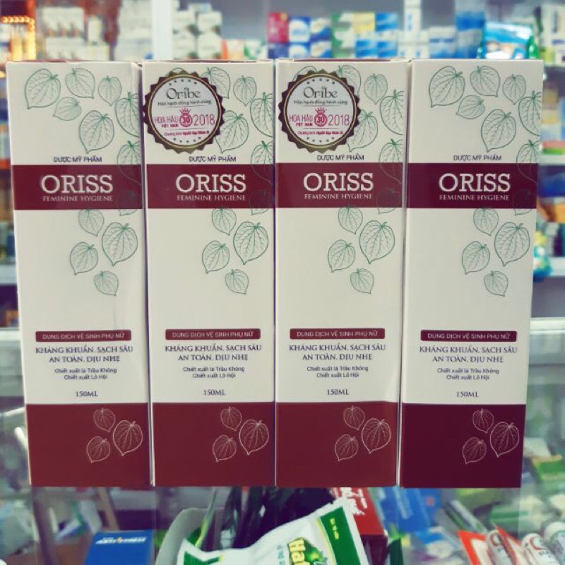 ✅[Chính hãng] oriss dung dịch vệ sinh trầu không 150ml (date mới nhất)