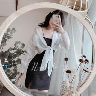 SÉT ĐẦM 2S KÈM ÁO SOMI TRẮNG🌻HÀNG SẴN🌻 CAM KẾT ĐẸP SDKA416