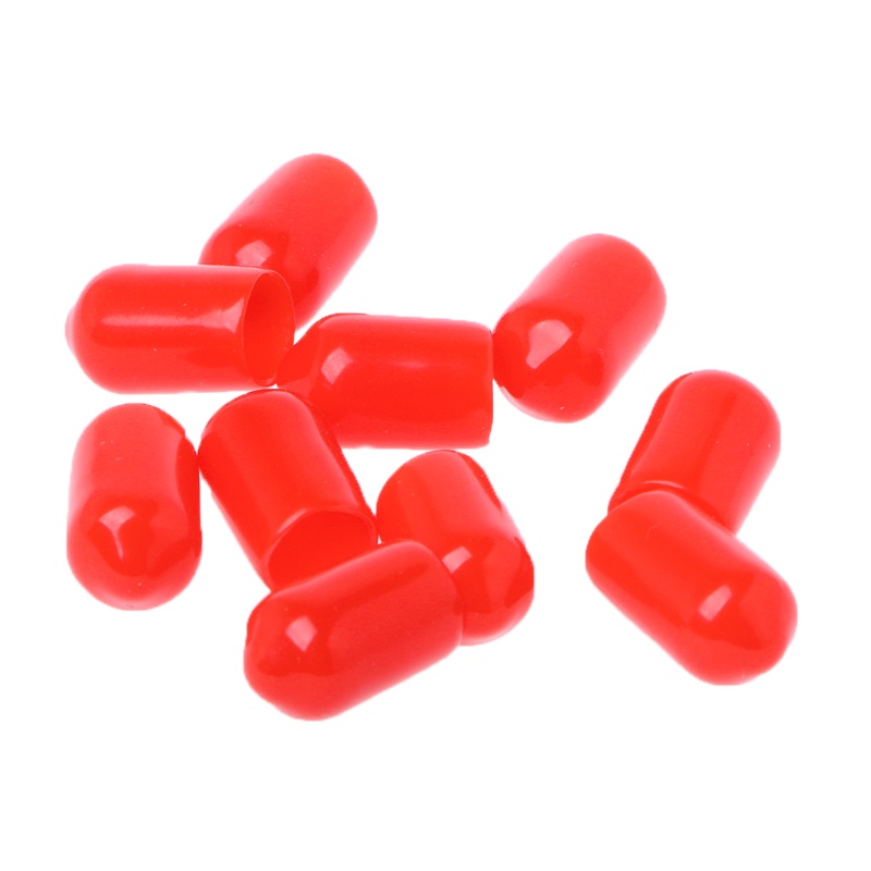 Bộ 100 Nắp Cao Su 6mm Bọc Đầu Nối SMA Chống Bụi