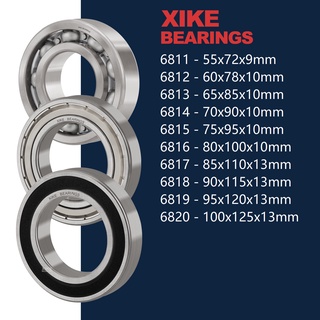 XiKe 6811 6812 6813 6814 6815 6816 6817 6818 6819 6820 2RS / ZZ / Vòng bi rãnh sâu mở