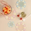 CAST Hoa Cúc Thảm Cách Nhiệt Nhà Bếp Cách Nhiệt Miếng Lót Ăn Bát Miếng Lót Cốc Thảm Bàn Đệm Chống Trơn Trượt Đế Lót Ly