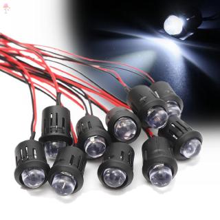 Set 10 dây bóng đèn LED 12V 10mm siêu sáng chất lượng cao