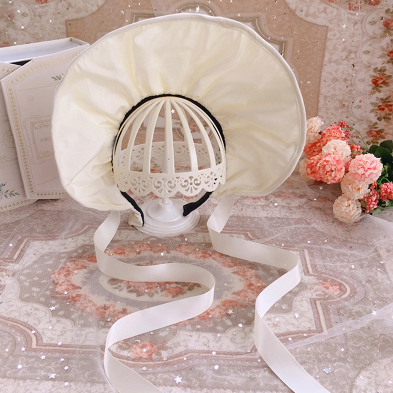 KIN Lolitas Mũ Bonnet Thoải Mái Trọng Lượng Nhẹ Mũ Có Thể Điều Chỉnh Phong Cách Courtly Mũ