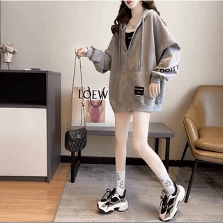 Áo khoác nỉ dây kéo form to y hình thời trang trẻ trung , hottrend dành cho các bạn nữ KB FASHION