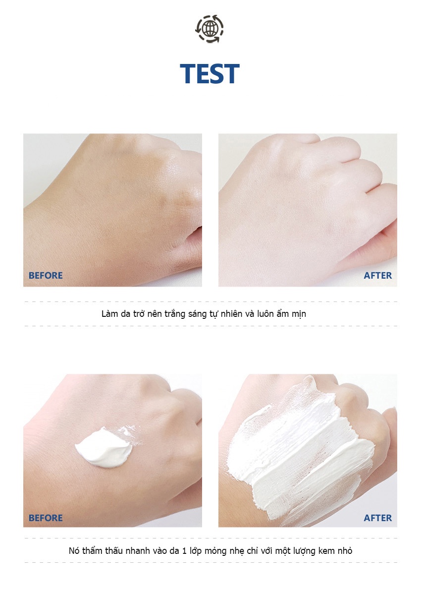 Mô tả Kem Dưỡng Trắng Nâng Tone Da PEKAH Melting Snow Whitening Cream 50ml - 5