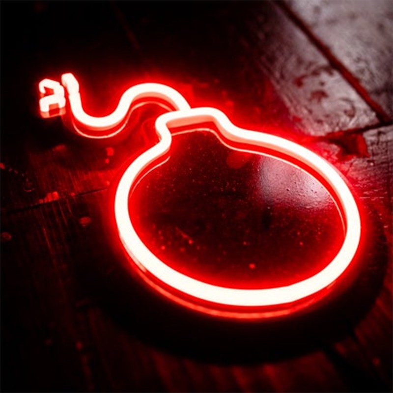 Đèn Trang Trí Led Neon Sign Hình Trái BOOM