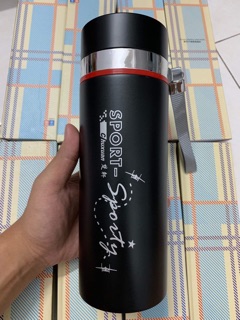 Bình Giữ Nhiệt Inox 1000ml Giữ Nhiệt Tốt Có Dây Treo Tiện Lợi
