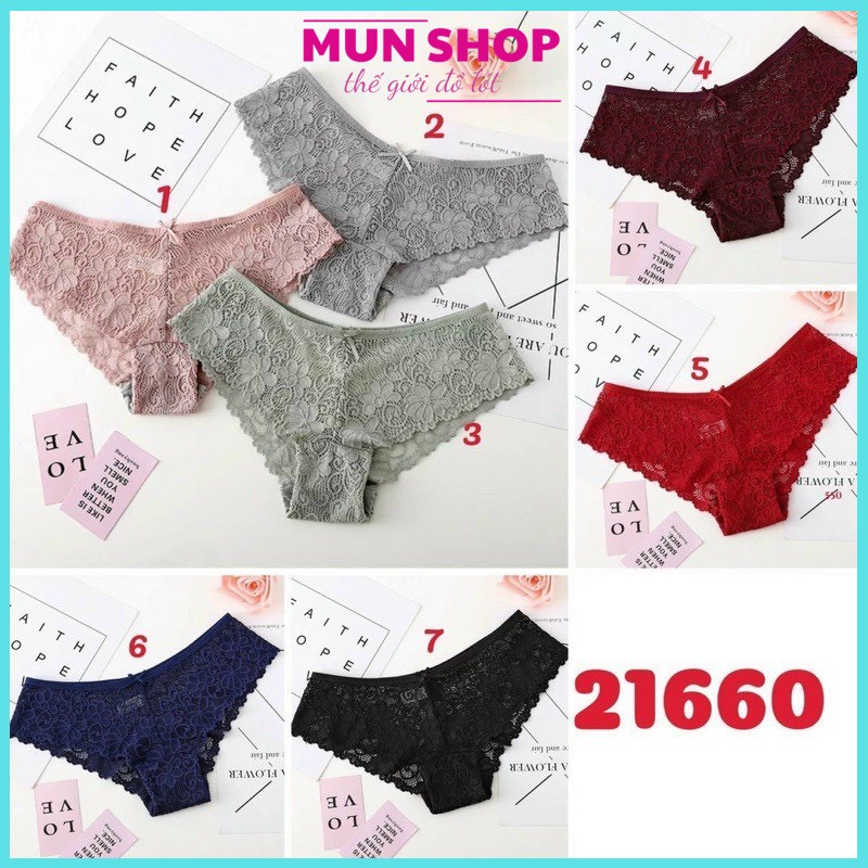 COMBO 10 QUẦN LÓT REN CAO CẤP 215
