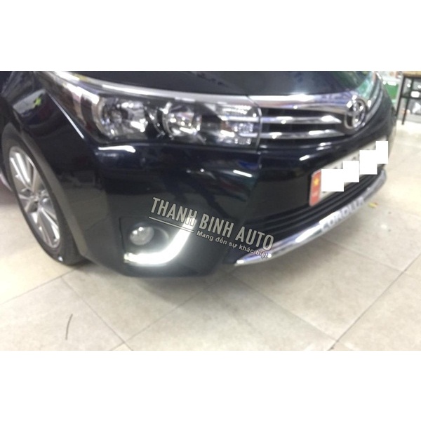 Bộ Đèn Led Gầm trước xe Toyota Altis 2015-2020, Bộ đèn led 2 bên gầm lái và phụ daylight. 2 chế độ