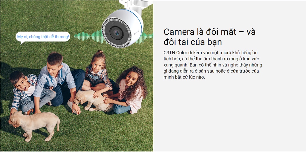 Mô tả Camera ip wifi ngoài trời EZVIZ c3tn 2m color h3c WiFi 2MP 1080P có mic và màu ban đêm - 8