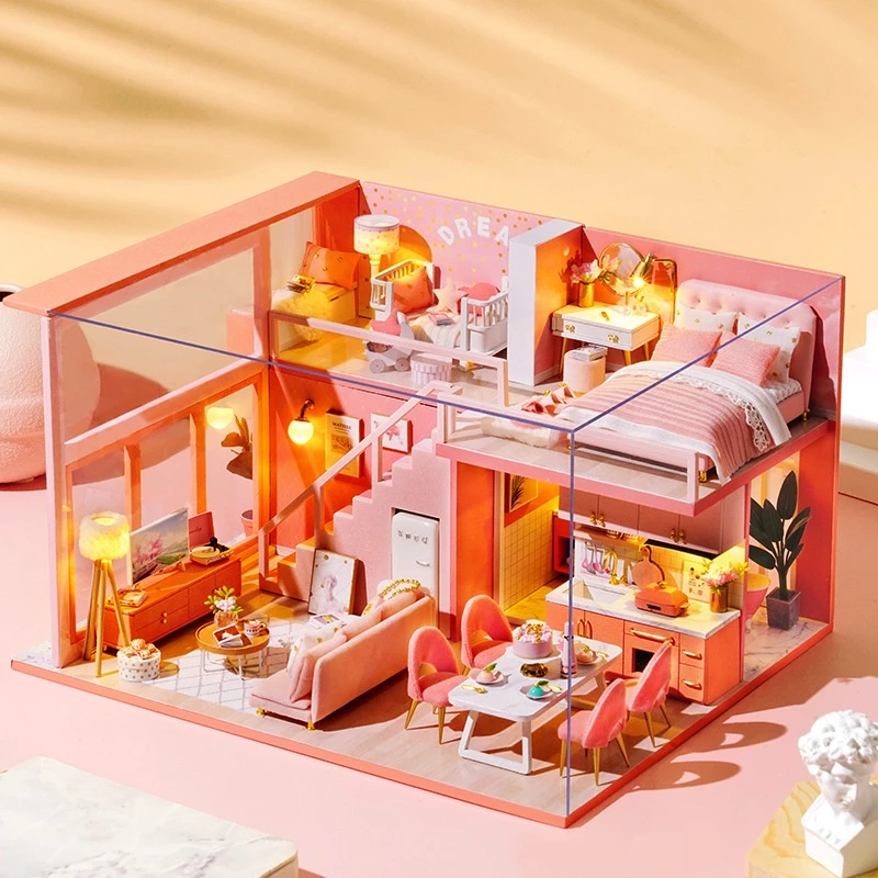 Mô hình nhà búp bê tự làm diy doll house miniature CUTEROOM nhiều mô hình nhà