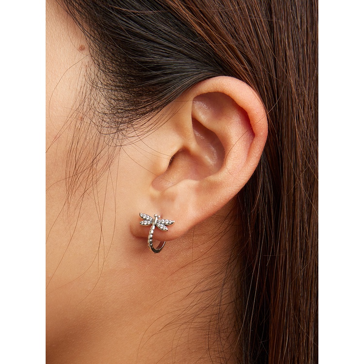 Bamoer Bông Tai bạc 925 Hình Chuồn Chuồn