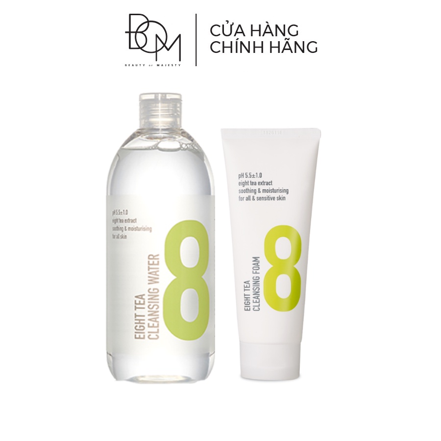 Ảnh Bộ đôi làm sạch da nước tẩy trang và sửa rửa mặt BOM EIGHT TEA 2