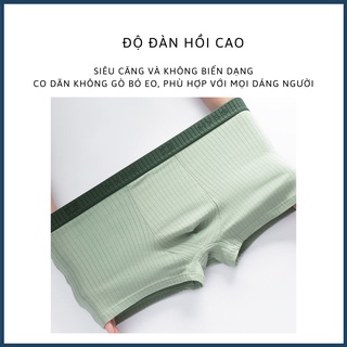 Quần Lót Đùi Nam Cotton Cao Cấp, Quần Sịp Nam Trơn Hút Ẩm Thoáng Khí, Quần Lót Boxer Nam Kháng Khuẩn
