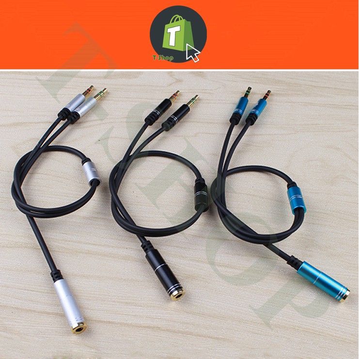 Jack chuyển đổi tai nghe 3.5 sang Audio & Mic (loại dài) | BigBuy360 - bigbuy360.vn