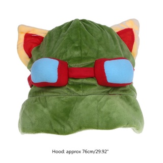 Unisex Cosplay Green for  LOL Teemo Game Video Merchandise Hat