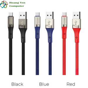 Cáp Sạc MICRO USB Borofone BU7 Dài 1.2M Dây Dù Cho Android - BH 6 Tháng 1 đổi 1 (MÀU SẮC NGẪU NHIÊN)