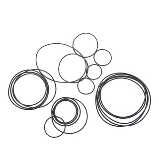 20pcs Rubber Driving Belt Round Belts Line Diameter 1mm Rubber Ring DIY Transmis