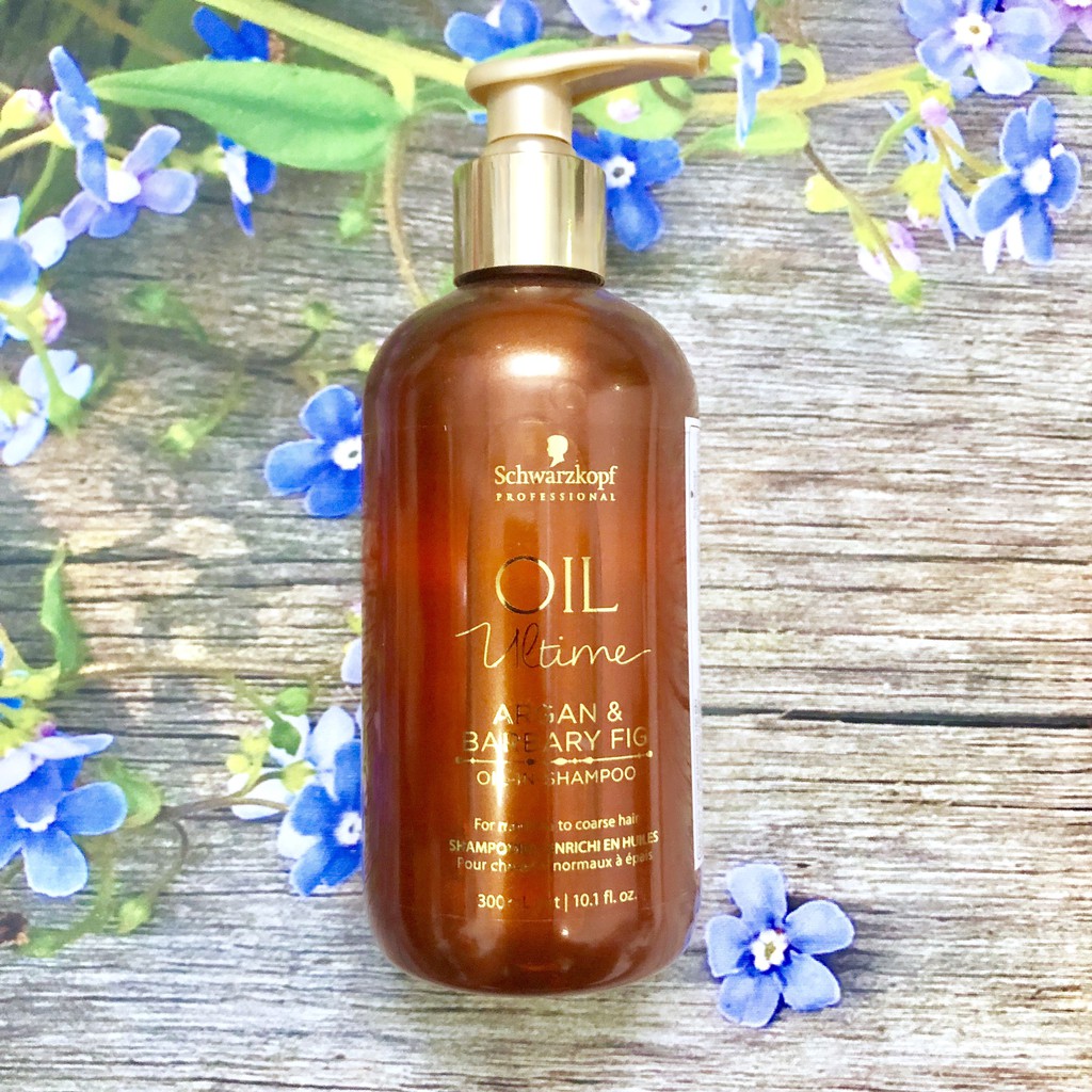 Dầu gội cao cấp siêu mượt Schwarzkopf Ultime Oil Argan Barbary Fig phù hợp tóc thường và tóc to sợi 300ml (ĐỨC)