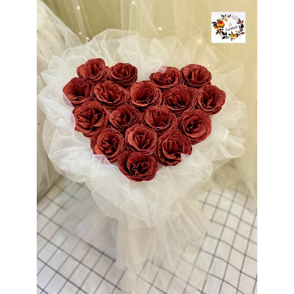 Bó Hoa Hồng Hình Trái Tim Giá Tốt Tháng 10, 2023 | Mua Ngay | Shopee Việt  Nam