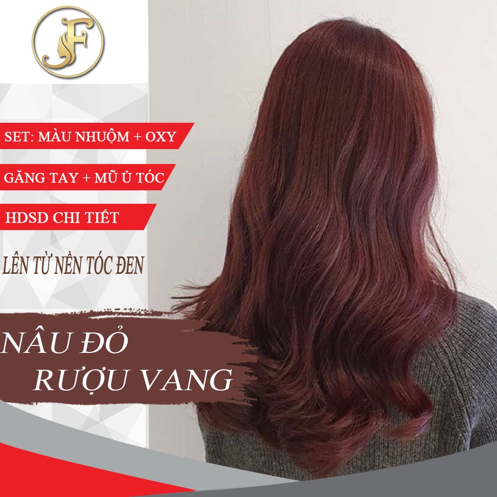 Nhuộm tóc nâu đỏ rượu vang sẽ là lựa chọn hoàn hảo để tôn lên nét đẹp trẻ trung của bạn. Hãy xem hình ảnh để cảm nhận được sự tươi mới và quyến rũ của tóc nhuộm này.