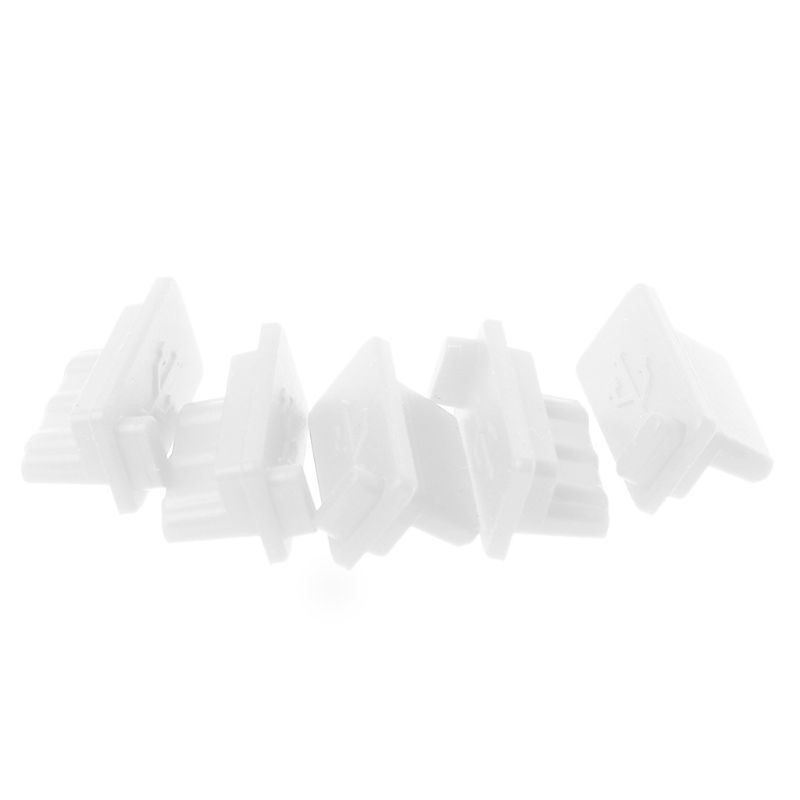 5PCS USB Dust Plug Charger Port Cover Cap Female Jack Interface Universal Silico