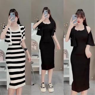 váy len body kẻ ngang giá tốt Tháng 5, 2024 | Mua ngay | Shopee ...