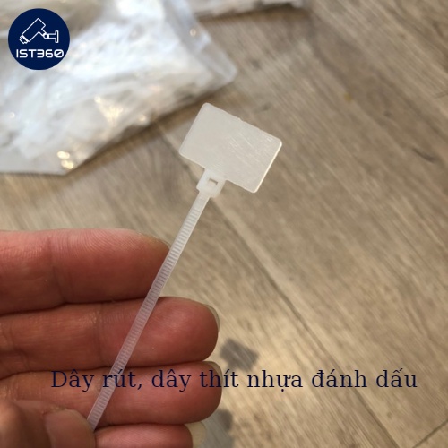Dây rút, dây thít dùng đánh dấu dây cáp mạng, cáp quang_Túi 50 cái ...