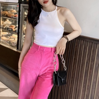 Quần Dài Ống Suông Màu Hồng Cánh Sen - Quần Lotus Pants