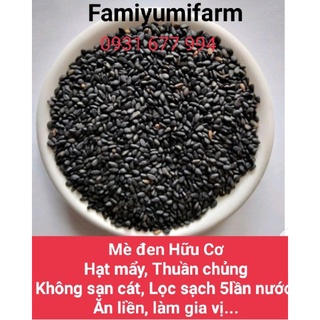 500g Hạt Vừng đen/ Hạt mè đen Sạch rang củi thơm ngon PT