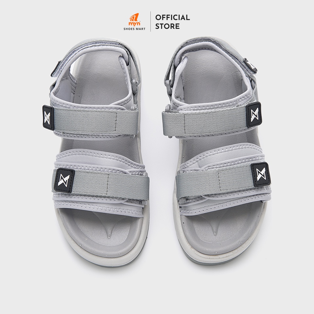 Mô tả Sandal ZX Unisex Meta 2125 All Grey 2 quai bản to có đệm đế EVA 3.5cm 3 lớp chống trơn chống xẹp - 4