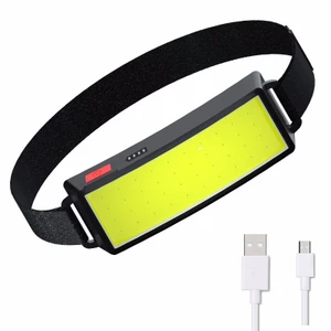 Đèn LED COB dây đeo đầu mềm mại siêu sáng chống thấm nước có thể sạc lại bằng cổng USB