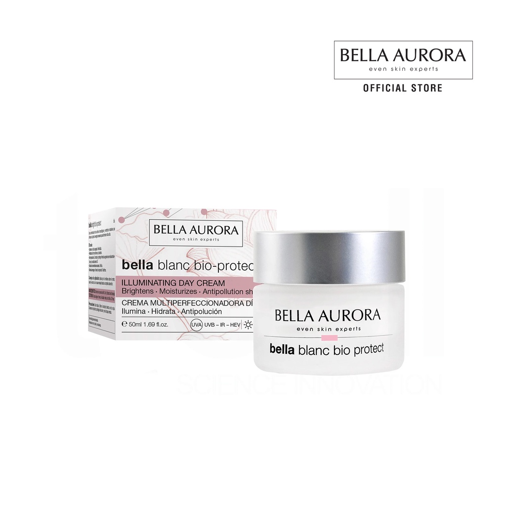 Kem Dưỡng Ngày Làm Sáng Da, Kiềm Dầu Bella Aurora Bella Blanc Bio-protect Illuminating Day Cream SPF 15 (50ml)