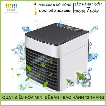 🌥️FREESHIP🌥️ Quạt Điều Hòa Mini Hơi Nước Để Bàn, Quạt Điều Hòa Mini Công Nghệ Hàn Quốc Siêu Mát