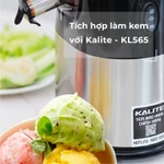 Máy ép chậm Kalite KL-565 240W | Máy ép chậm đa năng trái cây nguyên quả kiệt bã kèm lưới làm kem — ảnh 4